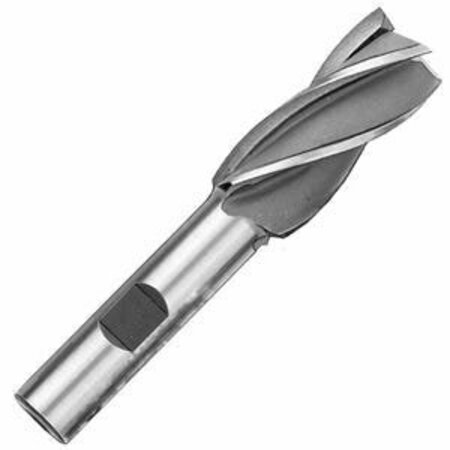 CHAMPION CUTTING TOOL 3/8in x 3/8in - 606 High Speed End Mill - Single End, Center Cutting, 4 Flute, RH Helix, HSS CHA 606-3/8X3/8